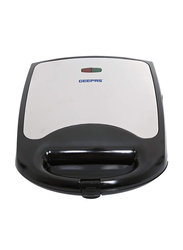 Geepas Non-Stick Sandwich Maker, 1100W, GST5391, Silver/Black