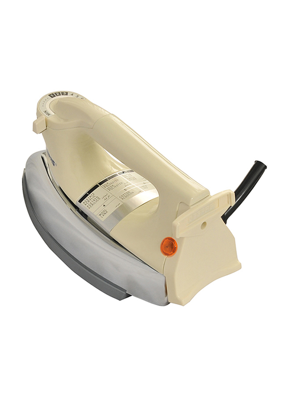 Geepas Automatic Dry Iron, 1200W, GDI7752, Off White/Silver