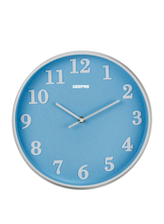 Geepas GWC26014 3D Dial Wall Clock, Sky Blue/White