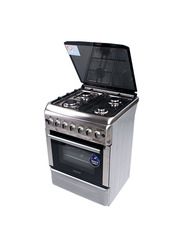 Geepas 4-Burner Cooking Range, GCR6059, Silver/Black