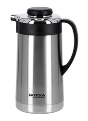 Krypton 1.9 Ltr Stainless Steel Hot and Cold Vacuum Flask, KNVF6101, Silver/Black