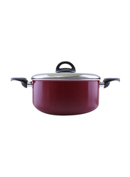 RoyalFord 30cm Non-Stick Casserole with Lid, RF1255C30, Red