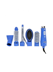 Geepas 6-in-1 Hair Styler, 750W, GH715, Blue