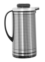 Geepas 1.3 Ltr Hot and Cold Stainless Steel Vacuum Flask, GVF5259, Black/Silver