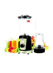 Geepas 1.5L 2-in-1 Blender, 550W, with Unbreakable PC Jar, GSB44030, Black/Gold