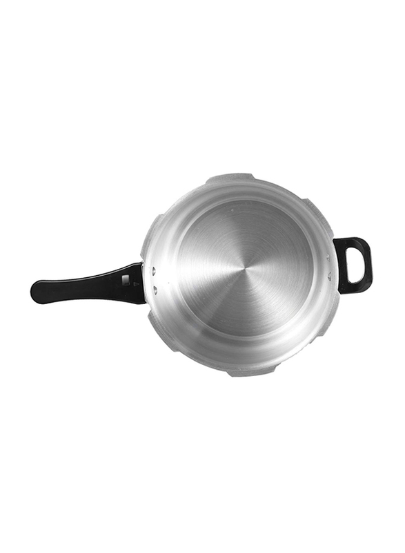 Geepas 5 Ltr Aluminium Pressure Cooker, GPC326, Silver