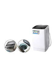 Geepas Top Load Automatic Washing Machine, 6 Kg, GFWM6800LCQ, White/Black