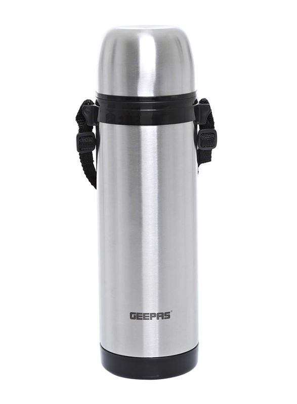 Geepas 1.0 Ltr Stainless Steel Inner Vacuum Flask, GSVF4117, Silver