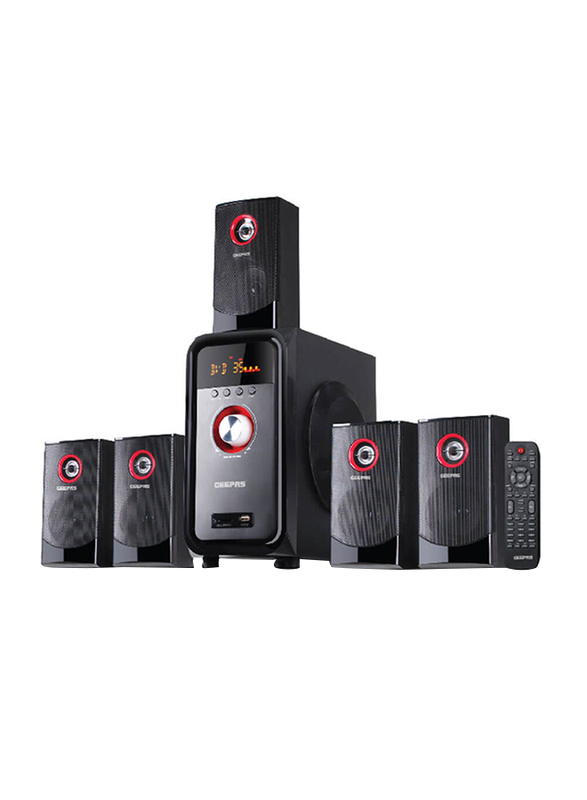 

Geepas GMS8526 5.1 Channel Multimedia Speaker, with Remote Control, Black