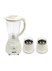 Geepas 1.5L 3-in-1 Super Blender, 250W, with Breakable Jar, GSB5006, White