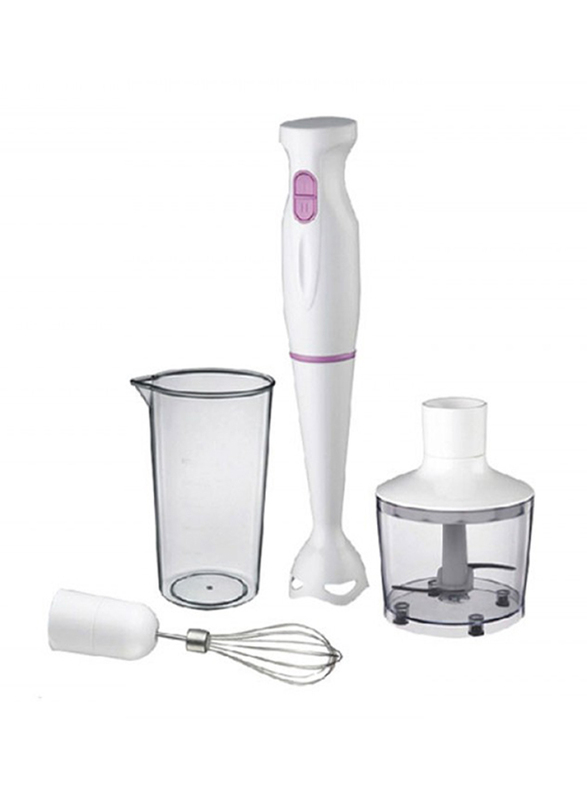 

Geepas 860ml 4 In1 Multifunction Hand Blender, 200W, GHB6144, White