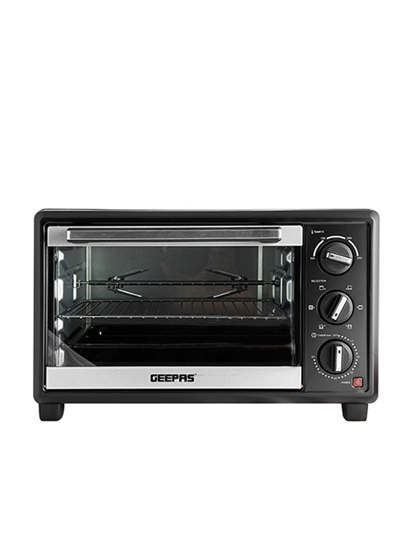 

Geepas 21L Electric Oven with Rotisserie, 1380W, GO4464, Black