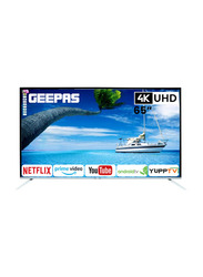 Geepas 65-Inch 4K Ultra HD LED Smart TV, GLED6538SEUHD, Black
