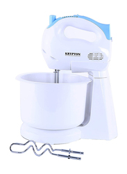 Krypton 7-Speed Hand Mixer with 2.3L Bowl, 150W, KNSM6102, White