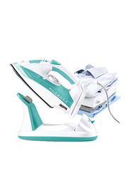 Geepas Cordless Corded Steam Iron with Ceramic Sole, 2400W, GSI24015, Green