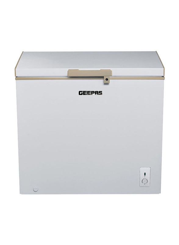 Geepas Chest Freezer, 250L, GCF2506WAH, White