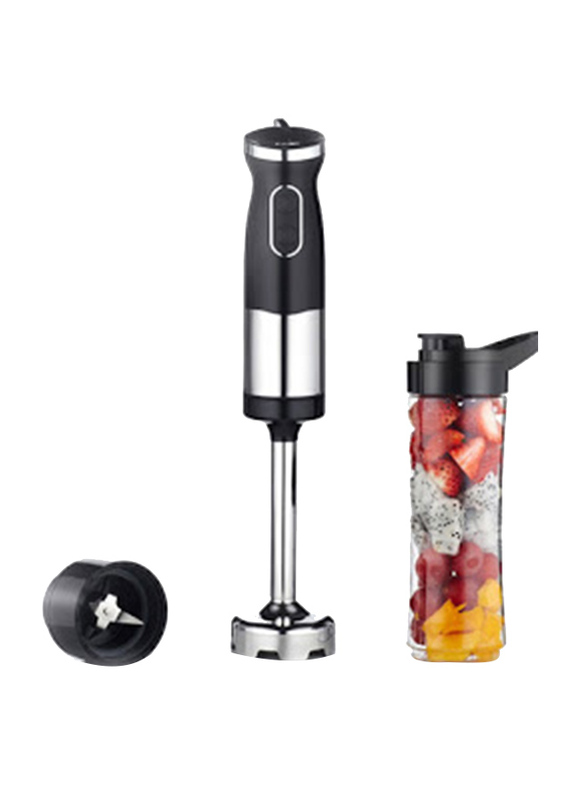 

Geepas Multi Blender, 500W, with Stainless Steel Blade, 600ml Portable Cup, GHB43036, Black/Silver