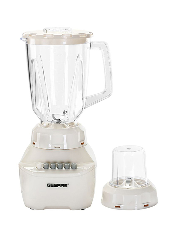 

Geepas 1.5L 2-in-1 Blender with 4 Speed, 250W, GSB5362, White