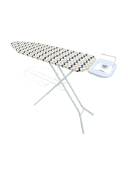 RoyalFord Mesh Ironing Board with Attached Cloth Rack, RF1968IB, Black/Yellow