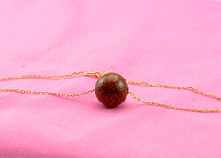 Vera Perla 10k Gold Simple Chain Bracelet for Women with 10mm Sunstone, Gold