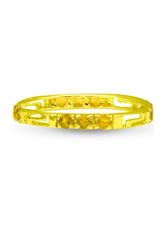 Vera Perla 18k Solid Yellow Gold Fashion Ring for Women, with Citrines Stone, Gold/Yellow, 6US