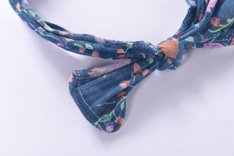 Louise Misha Pine Cone Printed Bibi Boyka, 2-4 Months, Blue