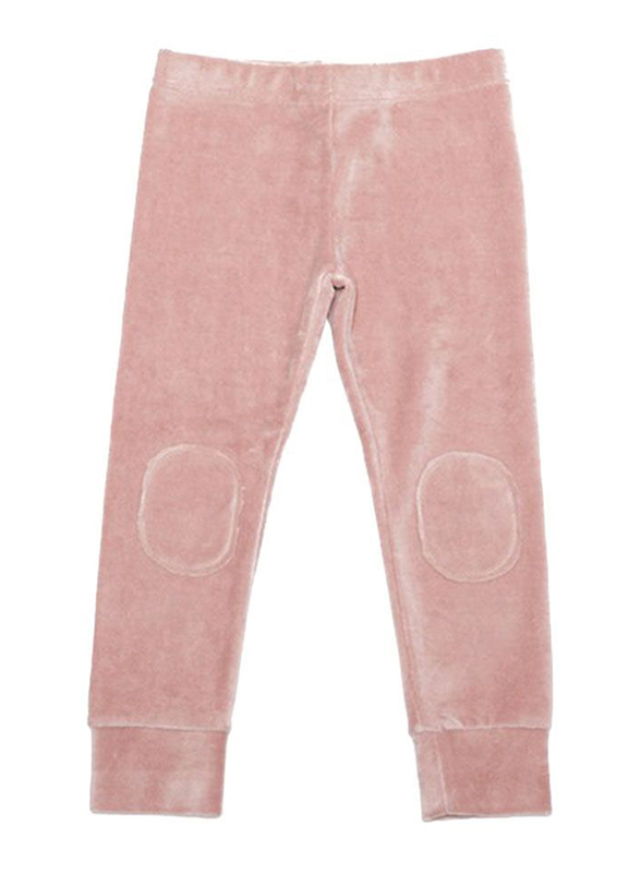 Mingo Kids Velvet Leggings, 0-6 Months, Raspberry
