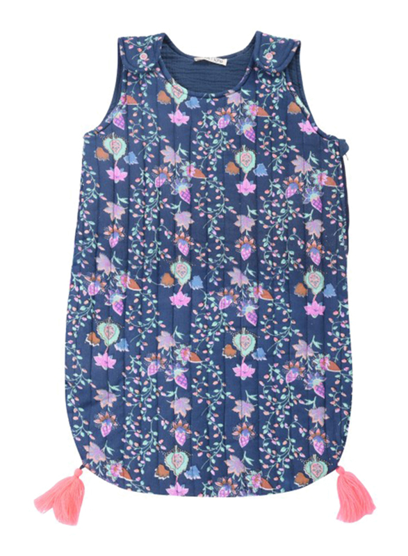 Louise Misha Arianna Pine Cone Printed Sleeping Bag, 3-12 Months, Blue