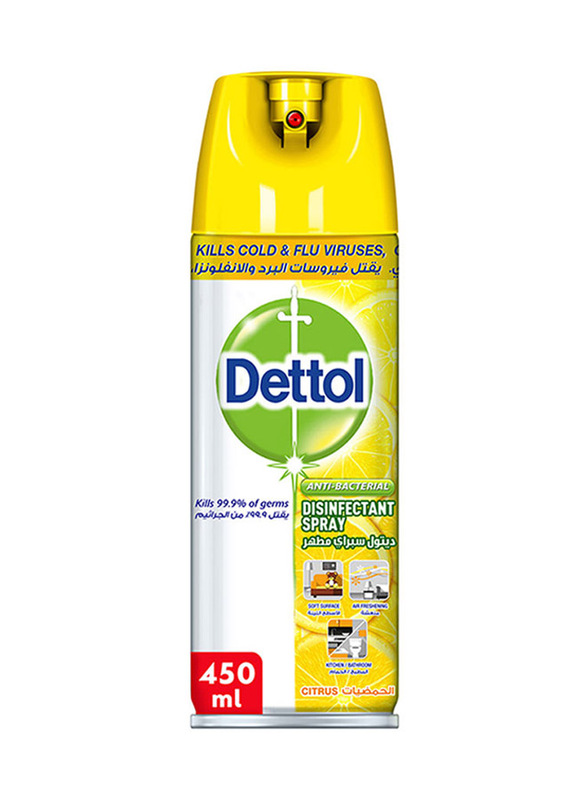 

Dettol Citrus Antibacterial All in One Disinfectant Spray, 450ml
