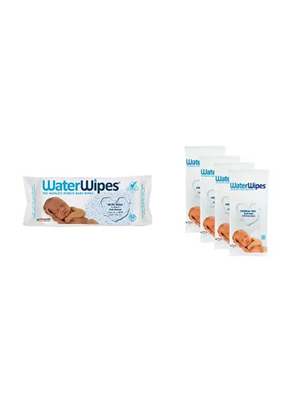 

Water Wipes Waterwipes 100 Pieces Promo Wipes Pack for Baby, Newborn, White