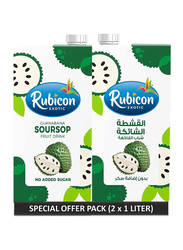 Rubicon Guanabana Soursop Fruit Drink, 2 Pieces x 1 Liter