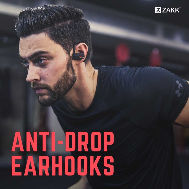 Zakk Twins Wireless In-Ear Noise Cancelling Headphones, Grey