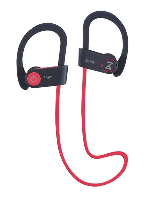 Zakk Air Wireless Neckband Headphones, Red