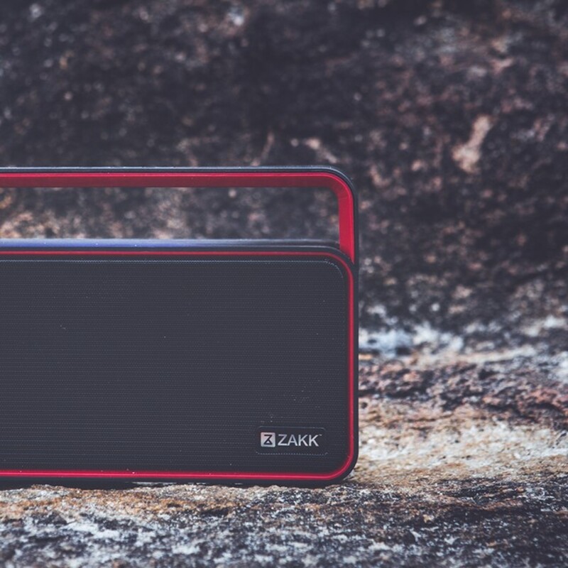 Zakk Party Portable Bluetooth Speaker, Red/Black
