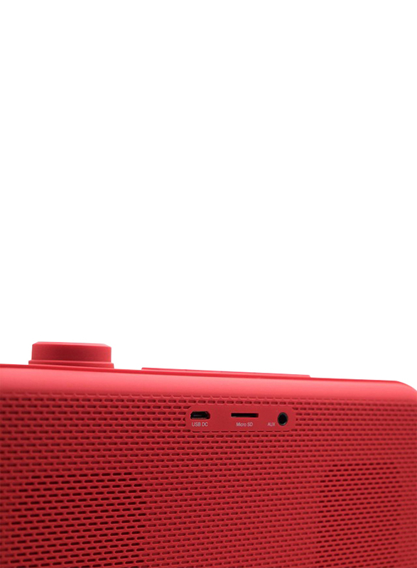 Zakk Lounge Portable Bluetooth Speaker, Red