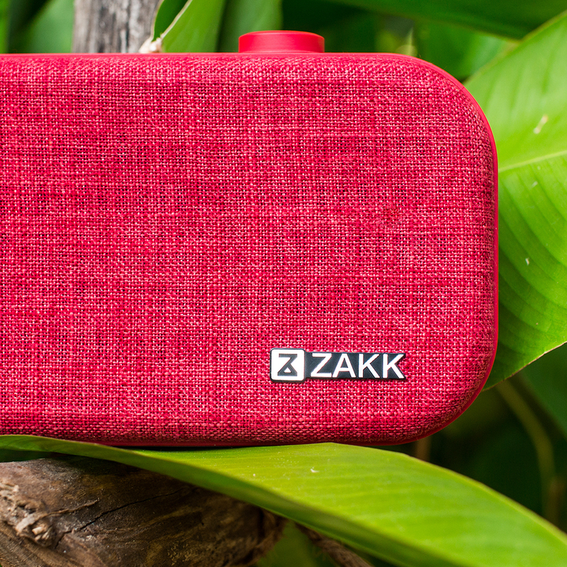 Zakk Lounge Portable Bluetooth Speaker, Red