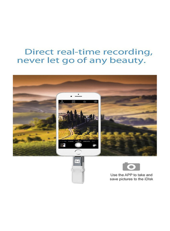 Zakk 32GB iDisk USB Flash Drive for Apple iPhone/iPad, White
