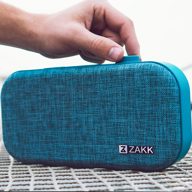 Zakk Lounge Portable Bluetooth Speaker, Blue