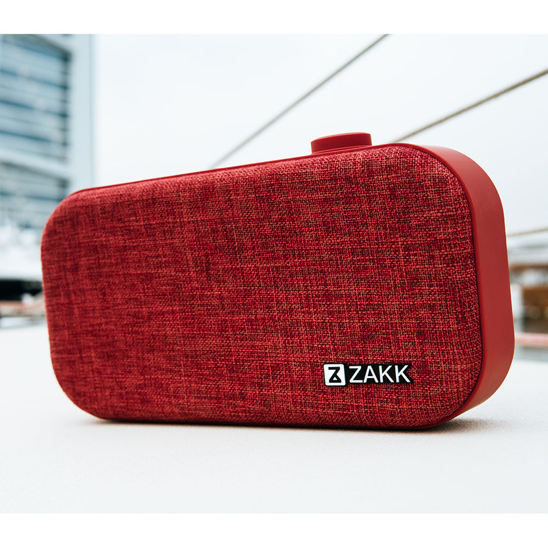 Zakk Lounge Portable Bluetooth Speaker, Red