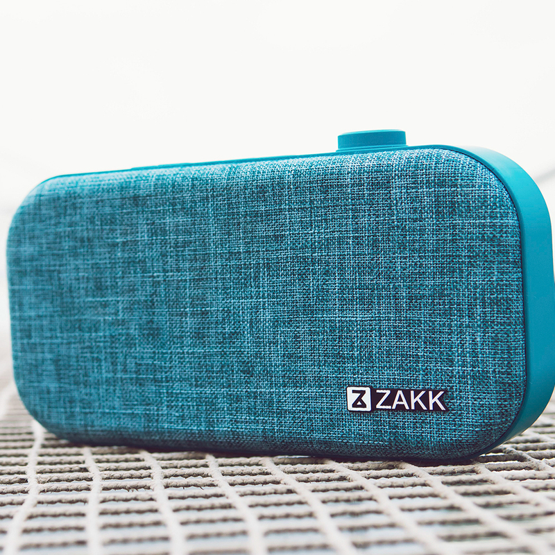 Zakk Lounge Portable Bluetooth Speaker, Blue