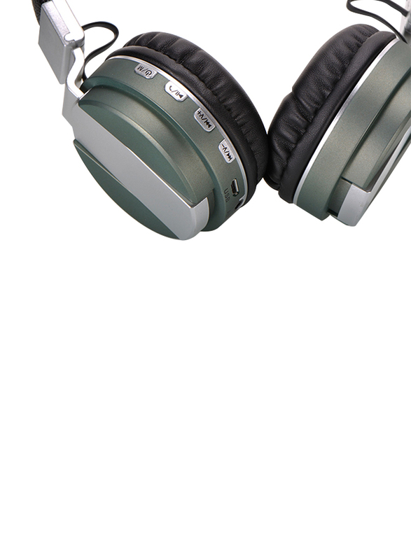 Zakk Hunter Wireless Over-Ear Noise Cancelling Headphones, Green/Black