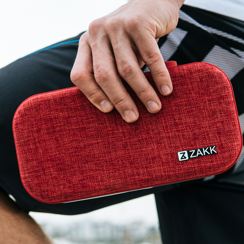 Zakk Lounge Portable Bluetooth Speaker, Red