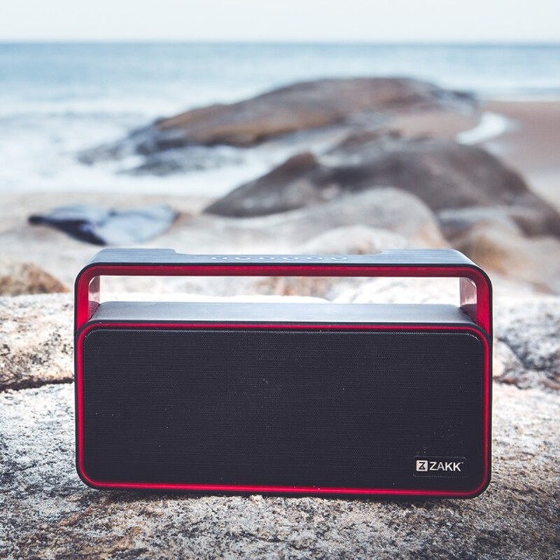 Zakk Party Portable Bluetooth Speaker, Red/Black