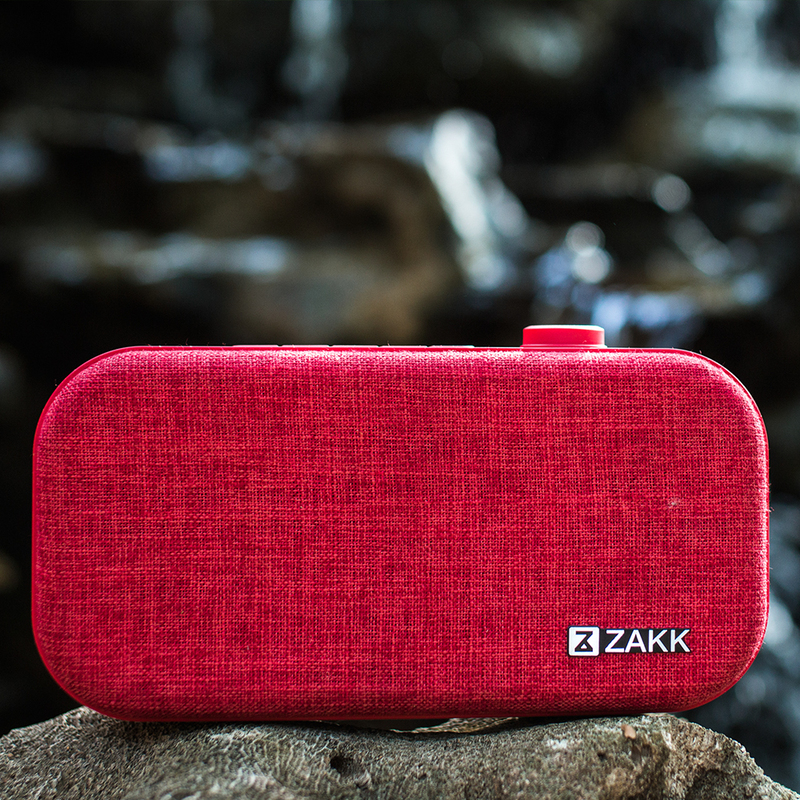 Zakk Lounge Portable Bluetooth Speaker, Red