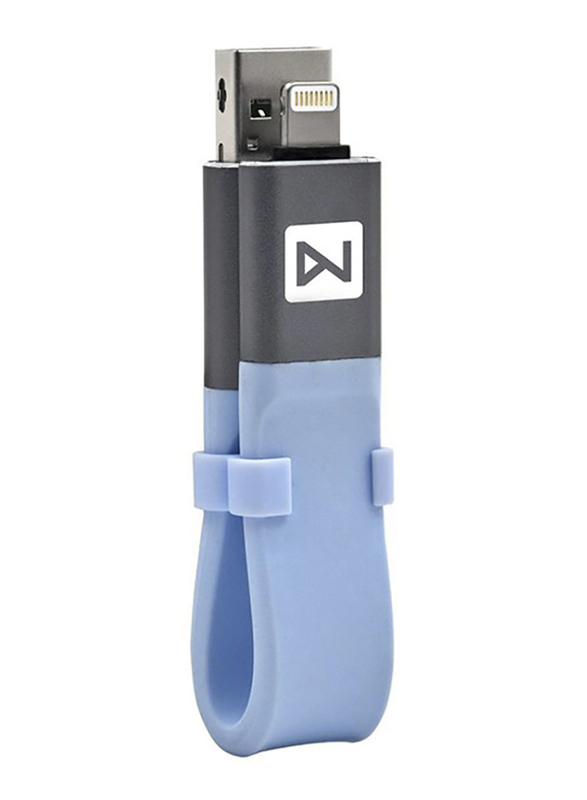 Zakk 64GB iDisk USB Flash Drive for Apple iPhone/iPad, Blue