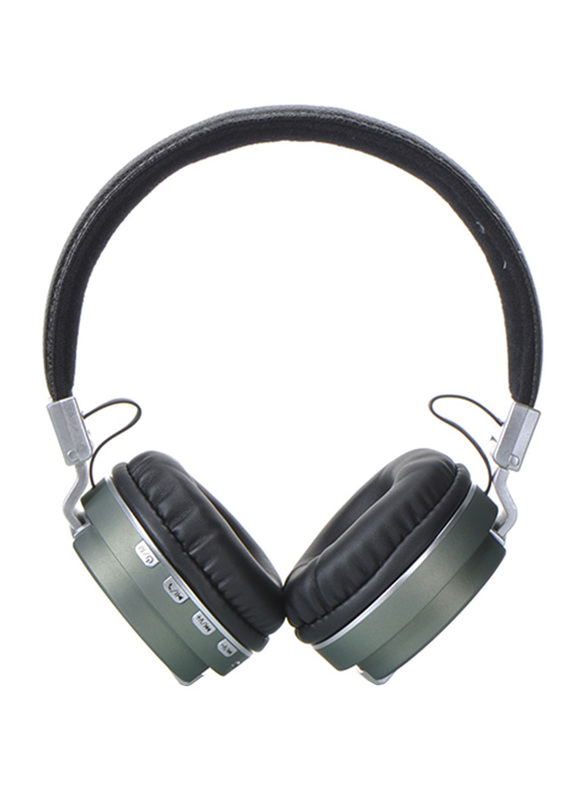 Zakk Hunter Wireless Over-Ear Noise Cancelling Headphones, Green/Black