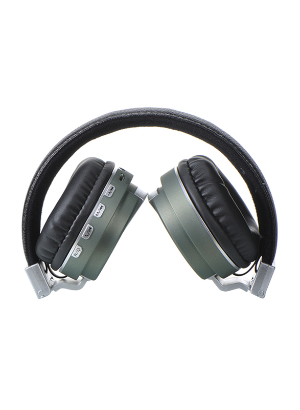 Zakk Hunter Wireless Over-Ear Noise Cancelling Headphones, Green/Black