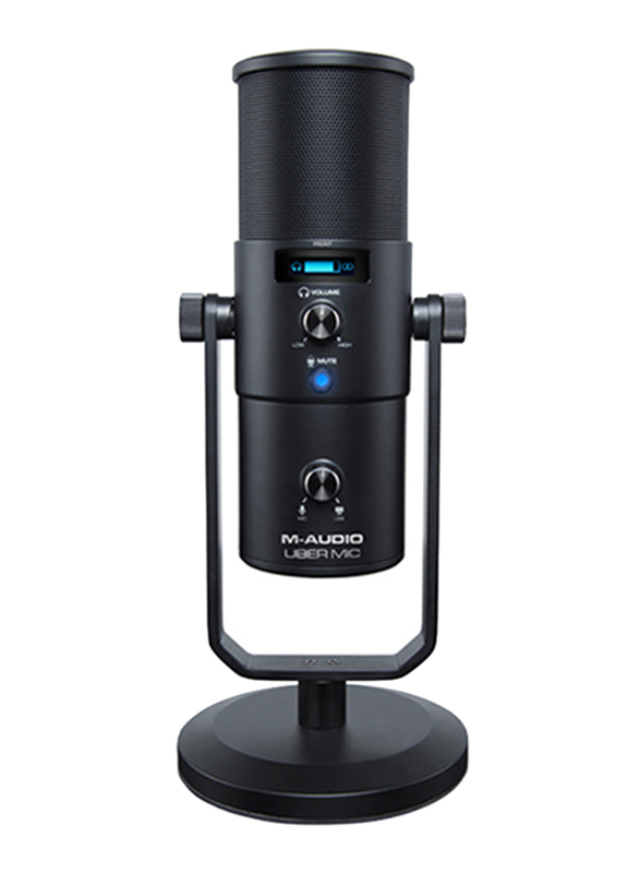

M-Audio Uber Mic - USB Microphone with Headphone Output, Black