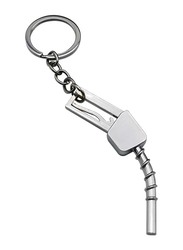 Creative Design Gas Pump Key Chain, Metal, 7 CM, Silver