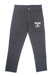 KWC Regular Fit Button Closer Cargo Pants for Boys, 1-2 Years, Black